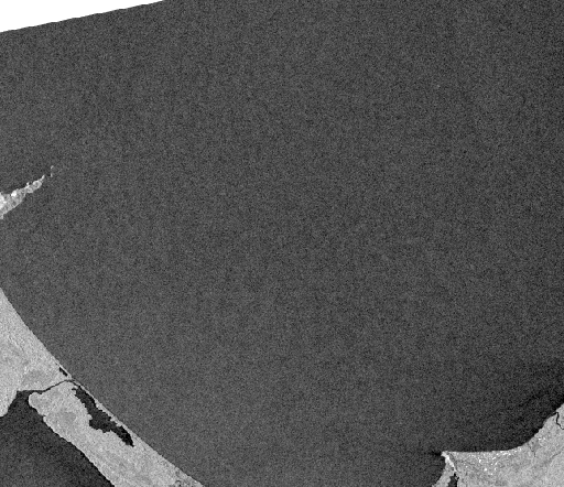 Sentinel-1 SAR of Tela Bay, June 7 2023, uniform water